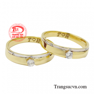 Nhẫn cưới yêu thương đong đầy là vật minh chứng cho tình yêu của các cặp đôi. 