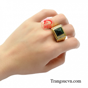 Nhẫn nam cẩm thạch kim cương đẳng cấp phái mạnh