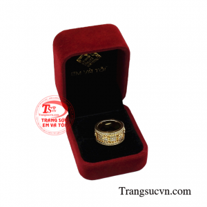 Nhẫn nam kim cương cao cấp giao hàng tận nơi.