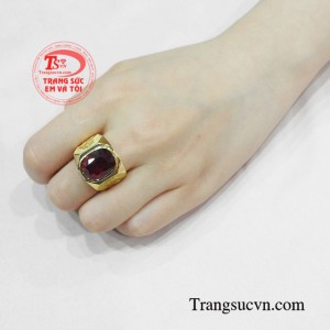 Nhẫn nam ruby phúc lộc