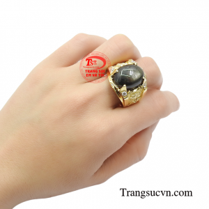 Nhẫn nam sapphire sao thiên nhiên sự lựa chọn tuyệt vời cho người bạn yêu thương