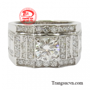 Nhẫn nam vàng thượng lưu dành cho các chàng trai thích phong cách mạnh mẽ trẻ trung.