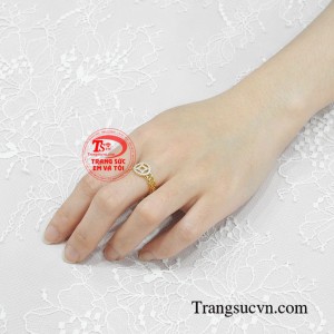 Nhẫn nữ vàng tây cao cấp dành tặng cho người thân yêu