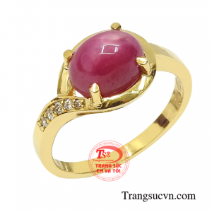 Nhẫn nữ ruby sao phúc lộc giao hàng tận nơi.