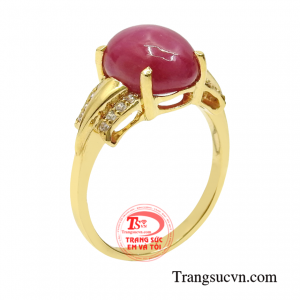 Nhẫn nữ ruby sao tinh tế