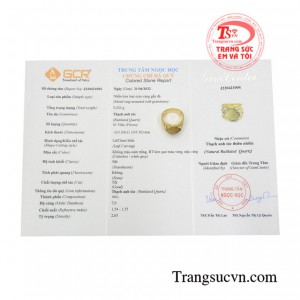 Nhẫn nữ thạch anh tóc may mắn giao hàng tận nơi.