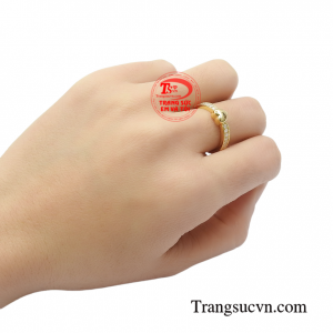 Nhẫn nữ trái tim phong cách thời trang