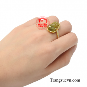Nhẫn nữ tỳ hưu saphir tài lộc sự lựa chọn tuyệt vời cho người bạn yêu thương