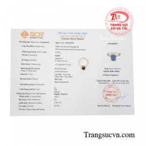 Nhẫn nữ vàng hồng sapphire