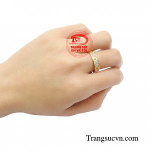 Nhẫn nữ vàng tây độc đáo tinh tế