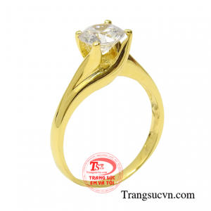 Nhẫn vàng nữ kiều diễm sẽ thật ý nghĩa khi chính bạn trao tặng cho nửa kia của mình.