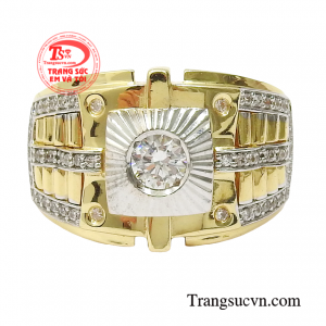 Nhẫn nam sử dụng khá phổ biến và là món trang sức thời thượng, đẳng cấp. 