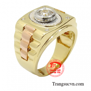 Nhẫn vàng tây nam cá tính  là sản phẩm mới được chế tác độc đáo sẽ mang đến vẻ cá tính cho phái mạnh. 