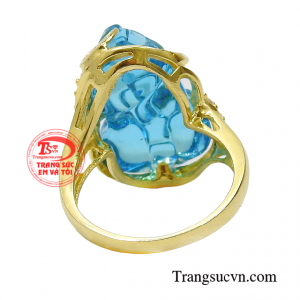 Chiếc nhẫn tỳ hưu này rất phù hợp với người mệnh thủy và mệnh mộc.