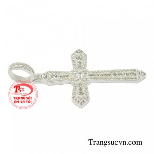 Thánh giá bạc chất lượng nhận đặt chế tác theo yêu cầu của khách hàng.