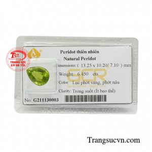 Viên peridot ép vỉ tài lộc