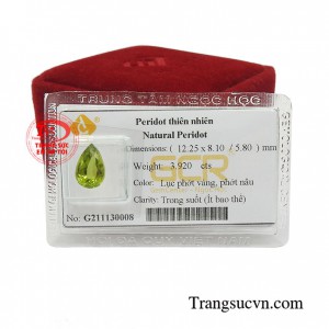 Peridot là viên đá của may mắn, bình an và tài lộc, vì vậy được nhiều người yêu thích sử dụng