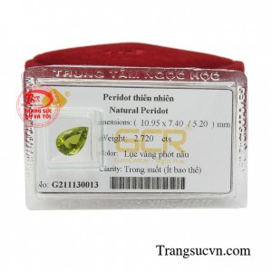 Peridot ép vỉ phù hợp gắn lên mặt nhẫn hoặc mặt dây chuyền đeo sang trọng và phong thủy.