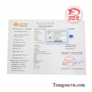 Sản phẩm có thể gắn trên trang sức vàng tăng thêm phần sang trọng.