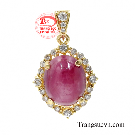 Mặt dây ruby sao cao cấp