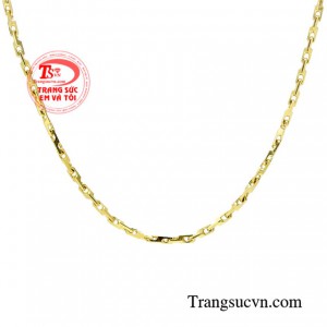 Dây chuyền vàng thanh lịch bảo hành uy tín.