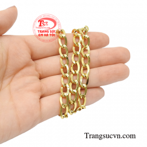 Dây chuyền vàng nhập khẩu lịch lãm nam tính.
