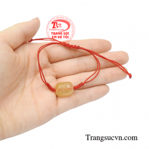 Dây tết thạch anh tóc đại cát dành cho mệnh thổ và kim.