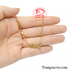 Lắc tay vàng nữ may mắn vàng 10k