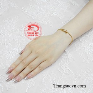 Lắc tay vàng nữ may mắn