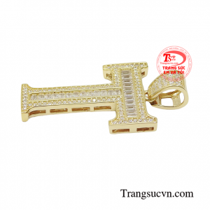 Mặt dây vàng trắng nam giới nhập khẩu Hàn Quốc thanh toán an toàn.