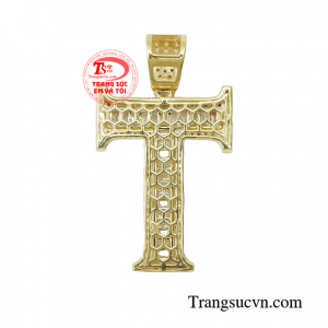 Mặt dây chuyền chữ T cá tính thời trang