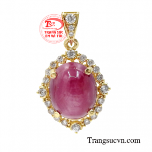 Mặt dây ruby sao cao cấp