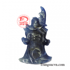 Mặt Quan Vân Trường sapphire tài lộc