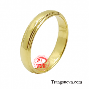 Nhẫn nữ vàng tây quý cô 14k với thiết kế đơn giản nhưng cũng không kém phần tinh tế