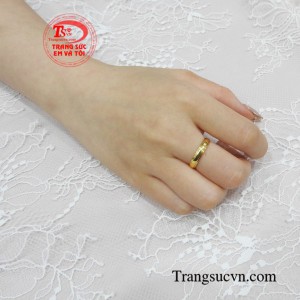 Nhẫn nữ vàng tây quý cô sang trọng duyên dáng