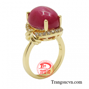 Nhẫn ruby sao thời thượng