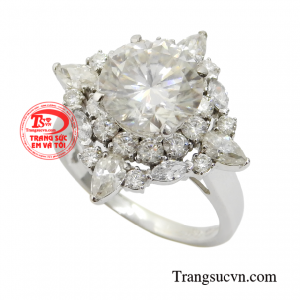 Nếu các chị em thích những mẫu nhẫn nổi bật thì đây sẽ là sự lựa chọn số 1.