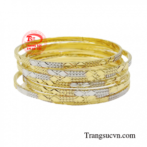 Vòng tuần vàng bền đẹp, chất lượng, chế tác theo yêu cầu khách hàng.