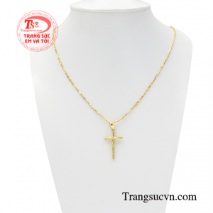 Bộ thánh giá vàng giê-su đem lại vẻ thời trang và đầy tinh tế cho người sử dụng.