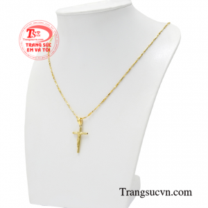 Không chỉ để làm đẹp đeo bộ mặt dây thánh giá này còn mang lại sự an lành cho người đeo.