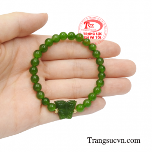 Chuỗi tay nephrite phong thủy chất lượng.