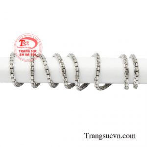 Dây chuyền thời trang vàng trắng bảo hành uy tín.