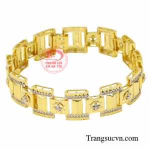Lắc nam vàng tây hiện đại độc đáo tôn lên sự mạnh mẽ và cá tính cho phái mạnh.