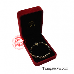 Lắc nữ vàng thời thượng hiện đại.