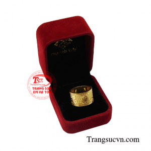 Nhẫn nam vàng phúc lộc thọ