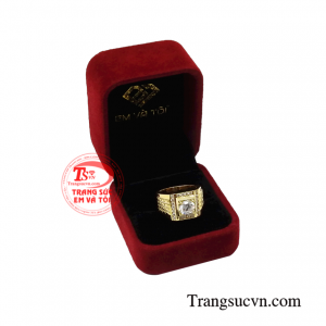 Nhẫn vàng nam giới thời trang đảm bảo uy tín.