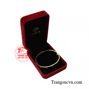 Vòng tay vàng tây thời thượng cá tính.