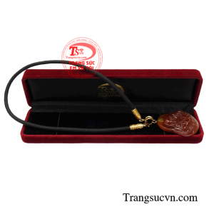 Bộ mặt phật mã não vàng tây