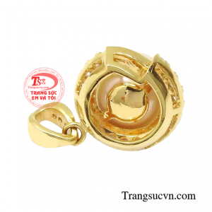 Mặt dây vàng tây ngọc trai bảo hành uy tín.