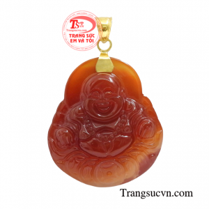 Mặt vàng Di Lặc mã não hiện đang được rất nhiều khách hàng yêu thích.